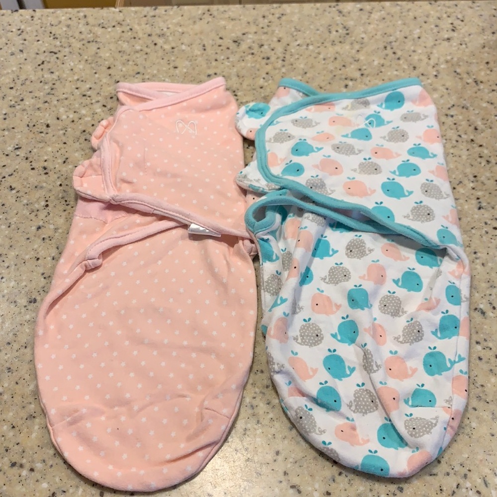 Set of 2 small/medium Swaddleme swaddles